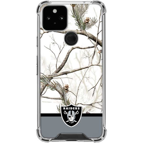 NFL Realtree Camo Las Vegas Raiders Google Pixel 5 Clear Case